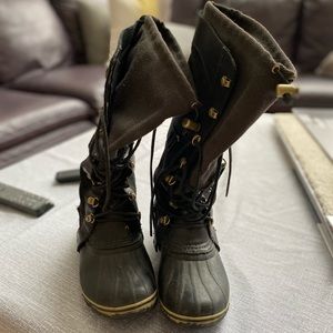 Womens Sorel Conquest Carly Tall Boots Size 8